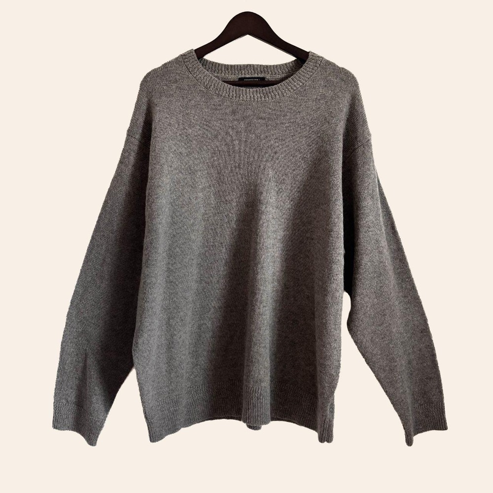 Pendleton Gray Washable Wool Crewneck Sweater